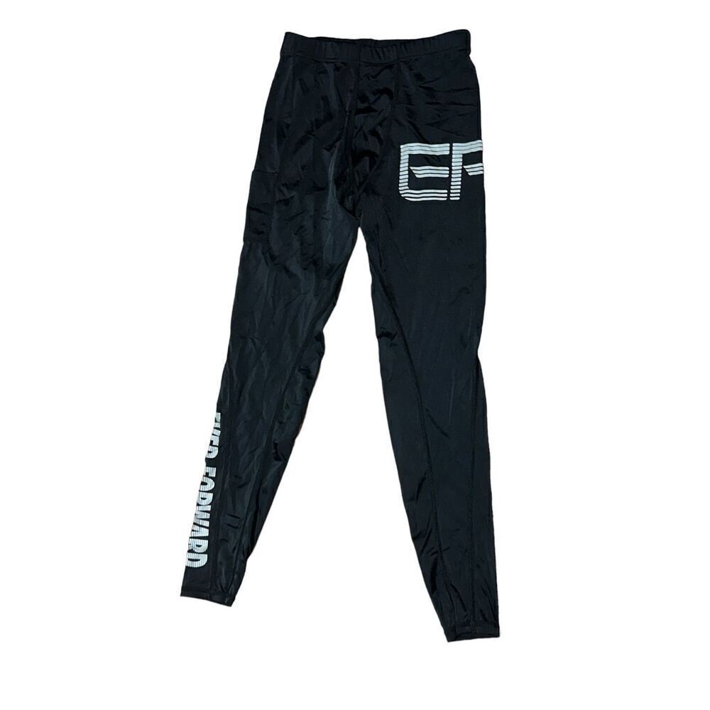 Nice women Ever Forward Women’s size medium Leggings logo Stretch Slim Fit Black